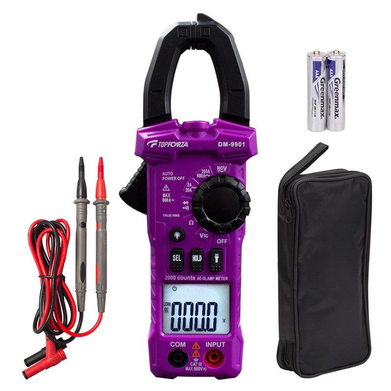 拓伏锐钳形万用表数字真有效值交流钳形表数显电流表NCV 3 1/2位