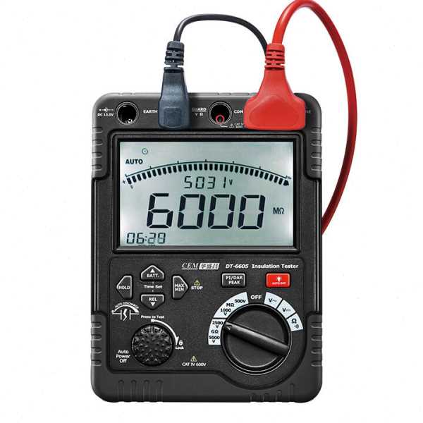 CEM华盛昌DT-6605压绝缘表5000V压绝缘电阻测试仪60GΩ电阻