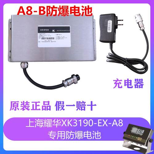 正品上海耀华XK3190EXA8防爆电子秤充电器A8-PAC电源A8-B电池组