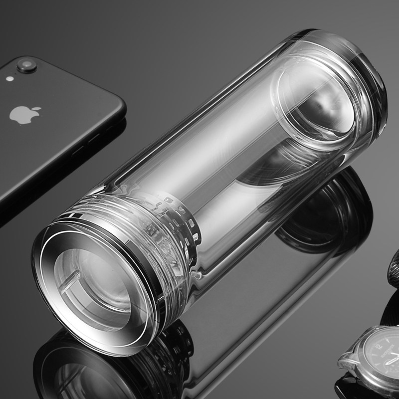 索赫高档水晶玻璃杯男士办公专用女个人专用商务车载杯礼品专用杯