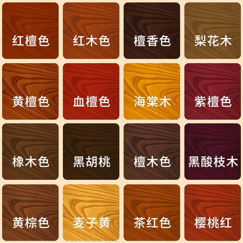 水性漆木器漆木头旧家具柜子x木门实木桌子翻新改色木纹漆自刷油