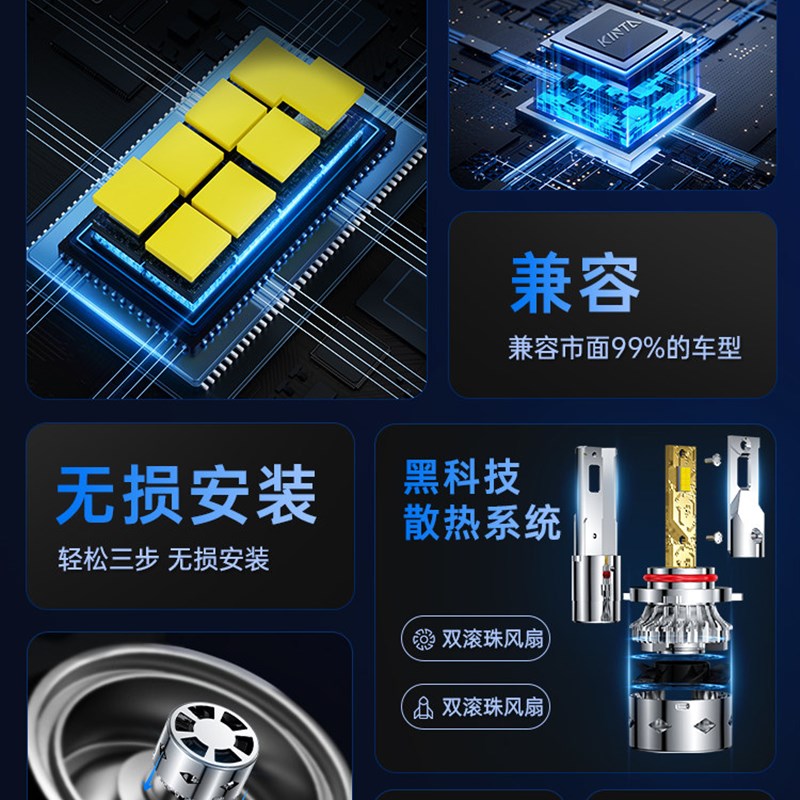 马自达Cx5Led大灯泡改装强光专用汽车远光灯和远光灯激光透镜前雾