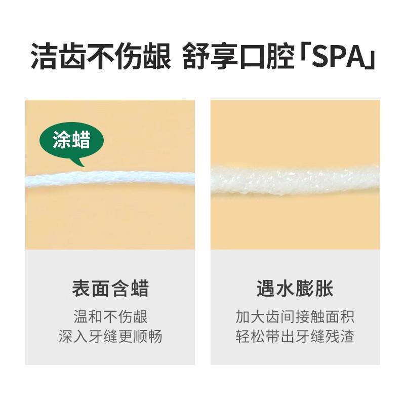 GUM康齿家牙线便携随身盒超细扁线正畸膨胀牙签线剔牙线家庭用
