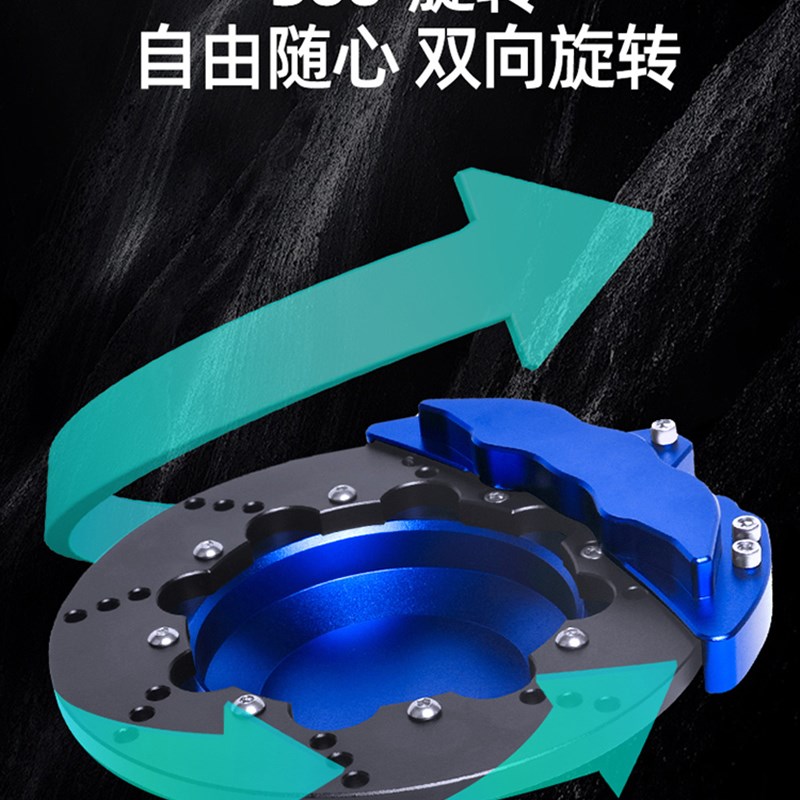 个性潮流改装汽车刹车盘卡钳烟灰缸旋转款车载铝合金时尚创意摆件