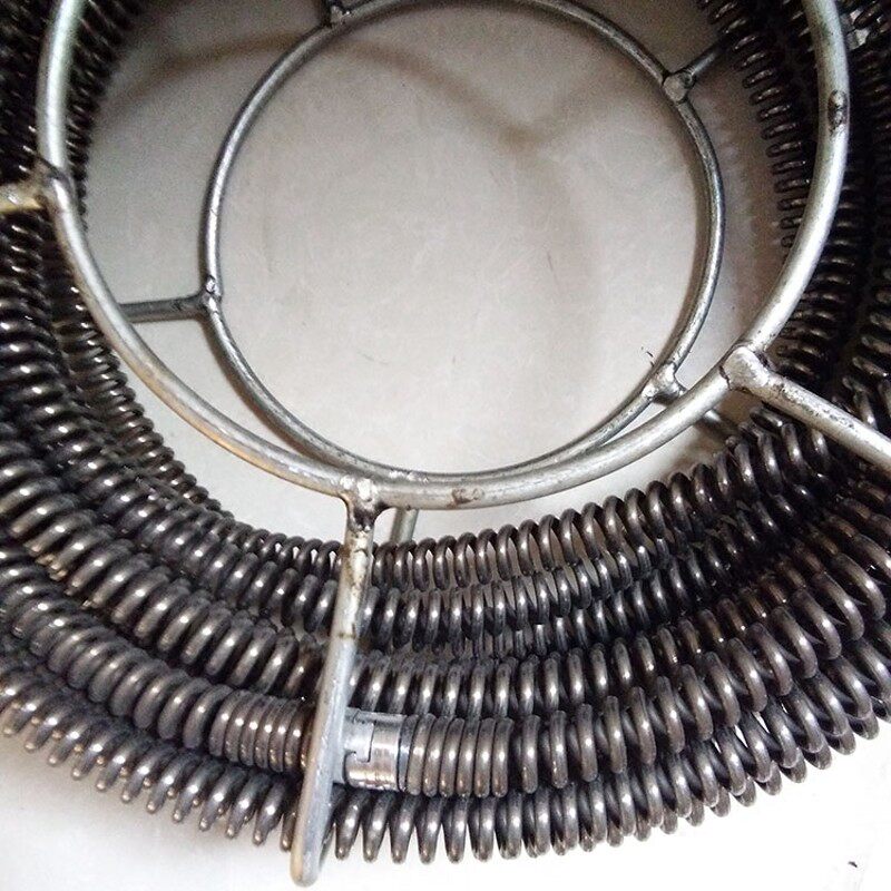 管道疏通器家用通下水道工具16mm加密加粗电动疏通机16米专业弹簧