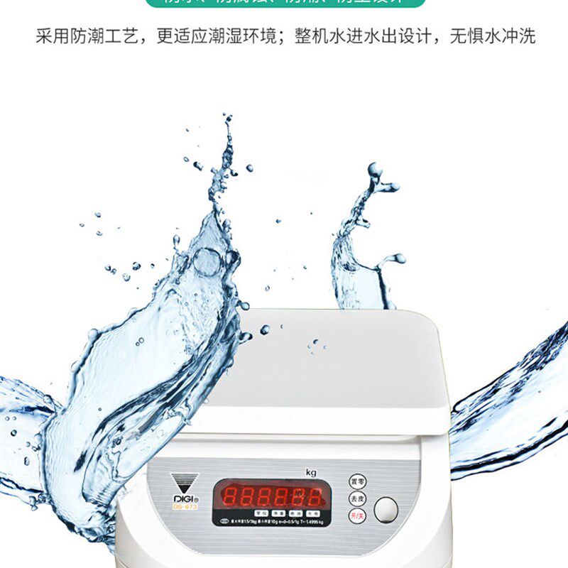 寺冈DS-673称重电子秤6Kg 15Kg 3kg食品加工厂案秤高精度商用台秤