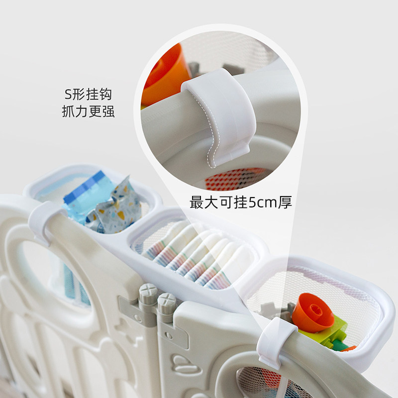 宝宝游戏围栏框婴儿床头挂袋多功能尿布尿不湿收纳袋挂袋挂篮床边图片