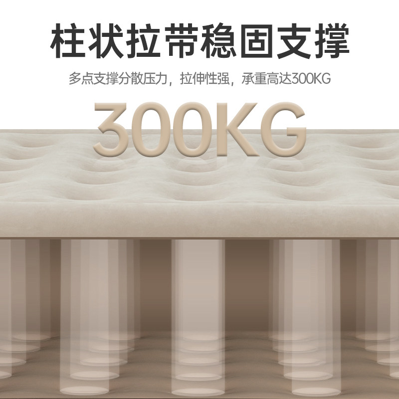 山约充气床垫帐篷户外睡垫露营野营地垫家用打地铺全自动冲气垫床