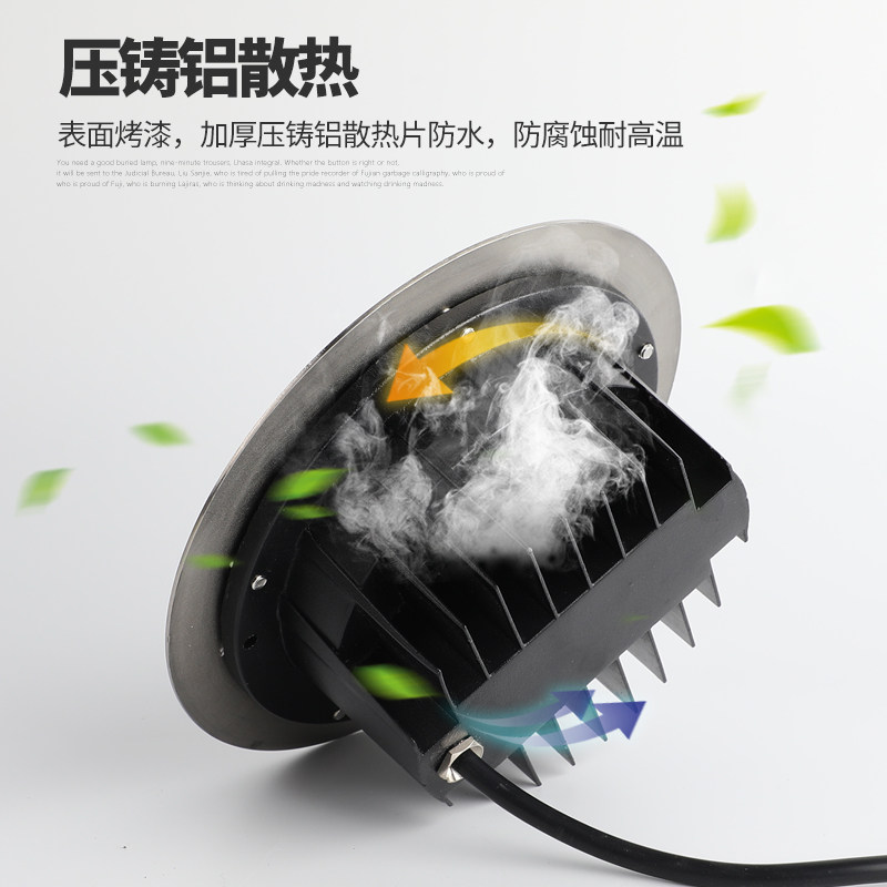 3w5w6w9w12w18w促销led埋地灯户外防水射灯草坪灯地埋灯七彩射灯