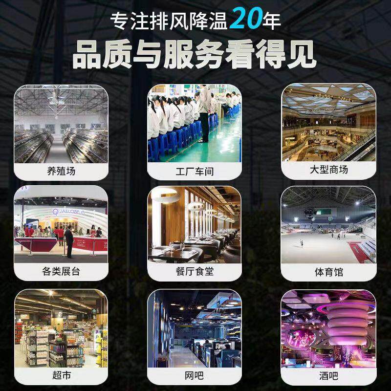 工业负压通风机大功率通风养殖场工厂车间排风扇排气扇换气扇排风