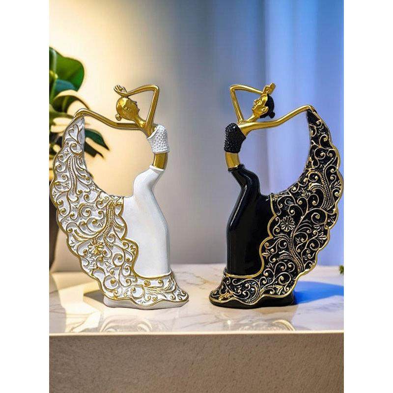 北欧跳舞女孩摆件轻奢客厅电视柜玄关家居装饰品艺术小摆设工艺品,家居饰品,装饰摆件,淘宝优惠券,粉丝福利购,淘宝优惠卷