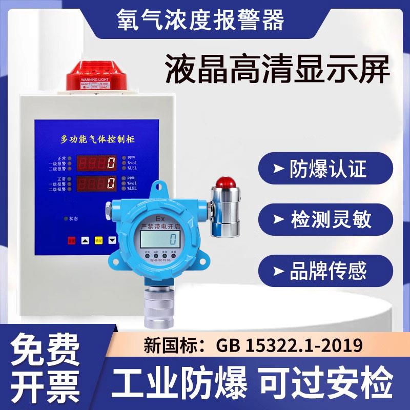 氧气浓度报警器医院氧含量探测实验室可燃气体乙快气瓶泄漏检测仪