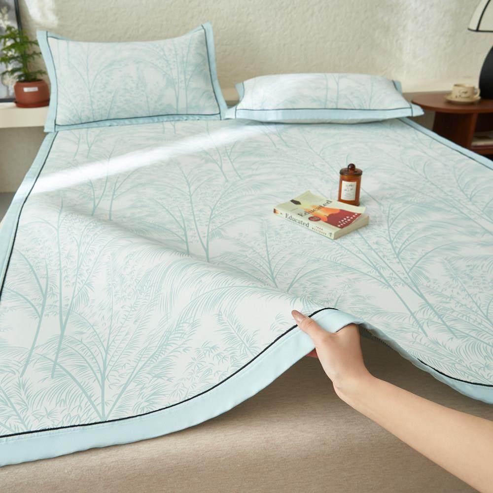 A类凉感冰丝凉席夏天冰藤席三件套床笠款夏季宿舍单人软席子防滑,床上用品,冰丝席,淘宝优惠券,粉丝福利购,淘宝优惠卷