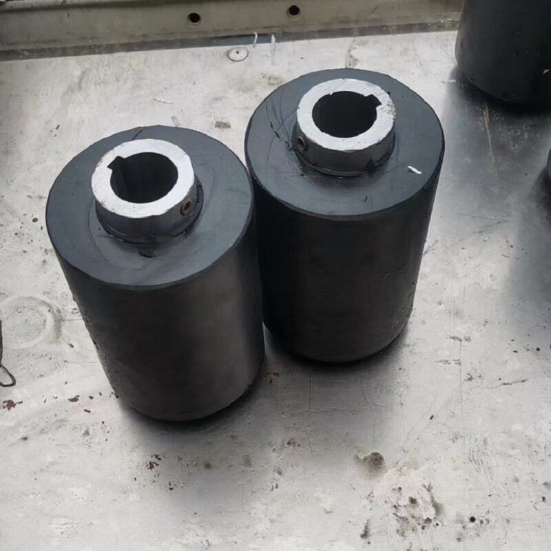 橡胶辊捡蛋机胶轮黑色胶辊配件传动轴清粪设备机尾轴橡胶轮