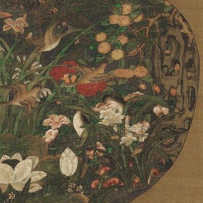 艺术微喷打印宋陈琳葫芦花瓶国画花鸟绢画仿古画复制画玄关装饰画