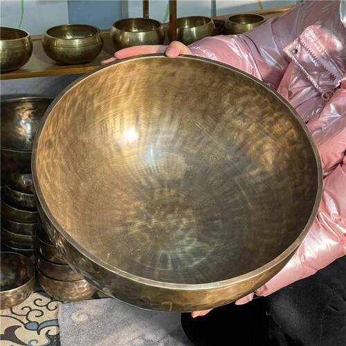 颂钵 尼泊尔手工纯铜SPA理疗音疗钵音碗钵铜磬碗瑜伽用品家居摆件