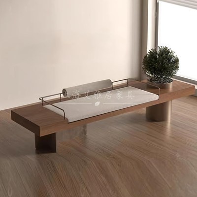 意式极简设计师创意沙发凳售楼处商场景观凳休息凳酒店会客长条凳