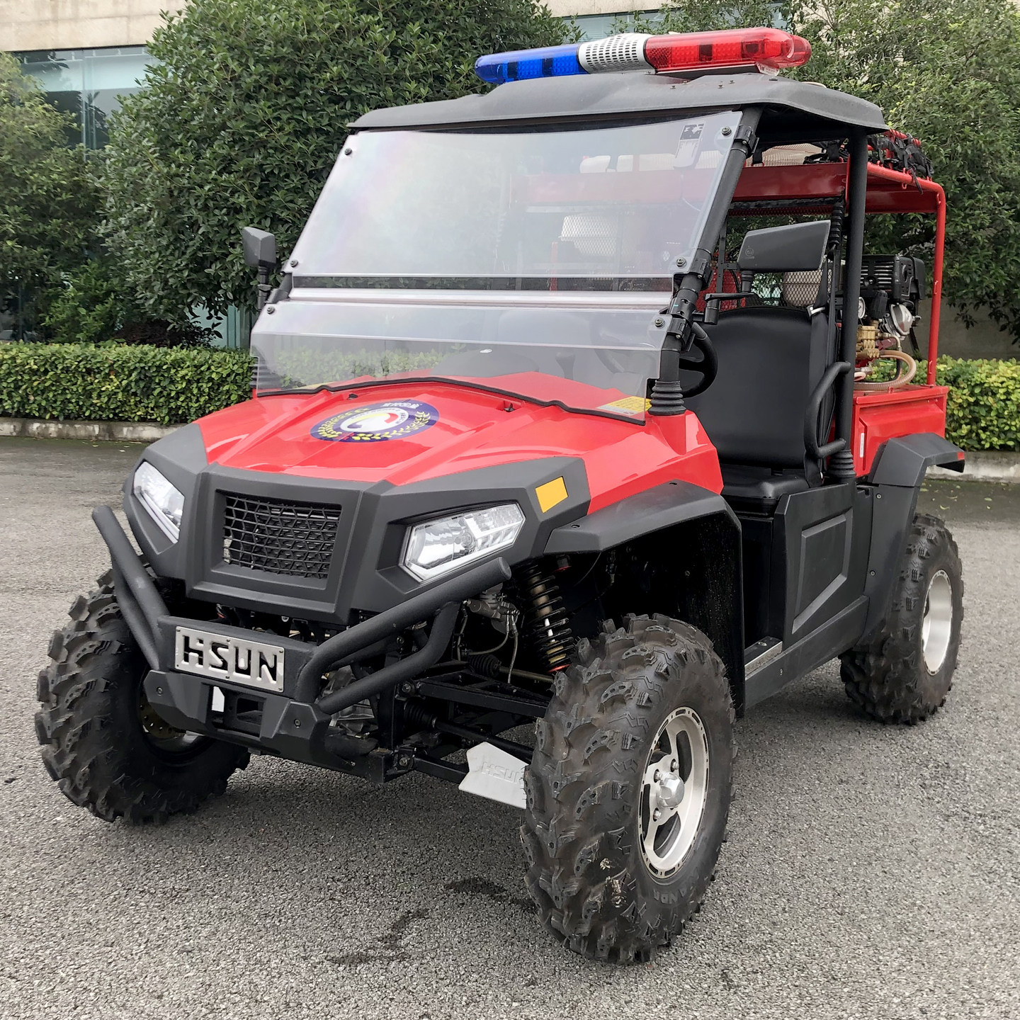 四轮消防摩托车450UTV方向盘四驱车燃油多功能巡逻车定制救援设备