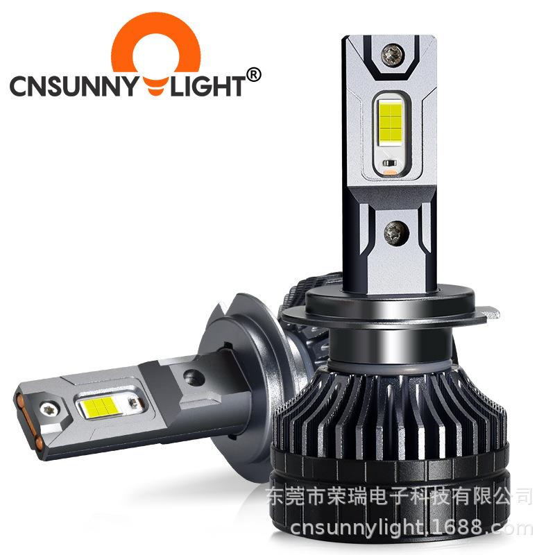 190W双铜管汽车LED大灯超亮暖白光4300K大功率LED车灯汽车大灯泡