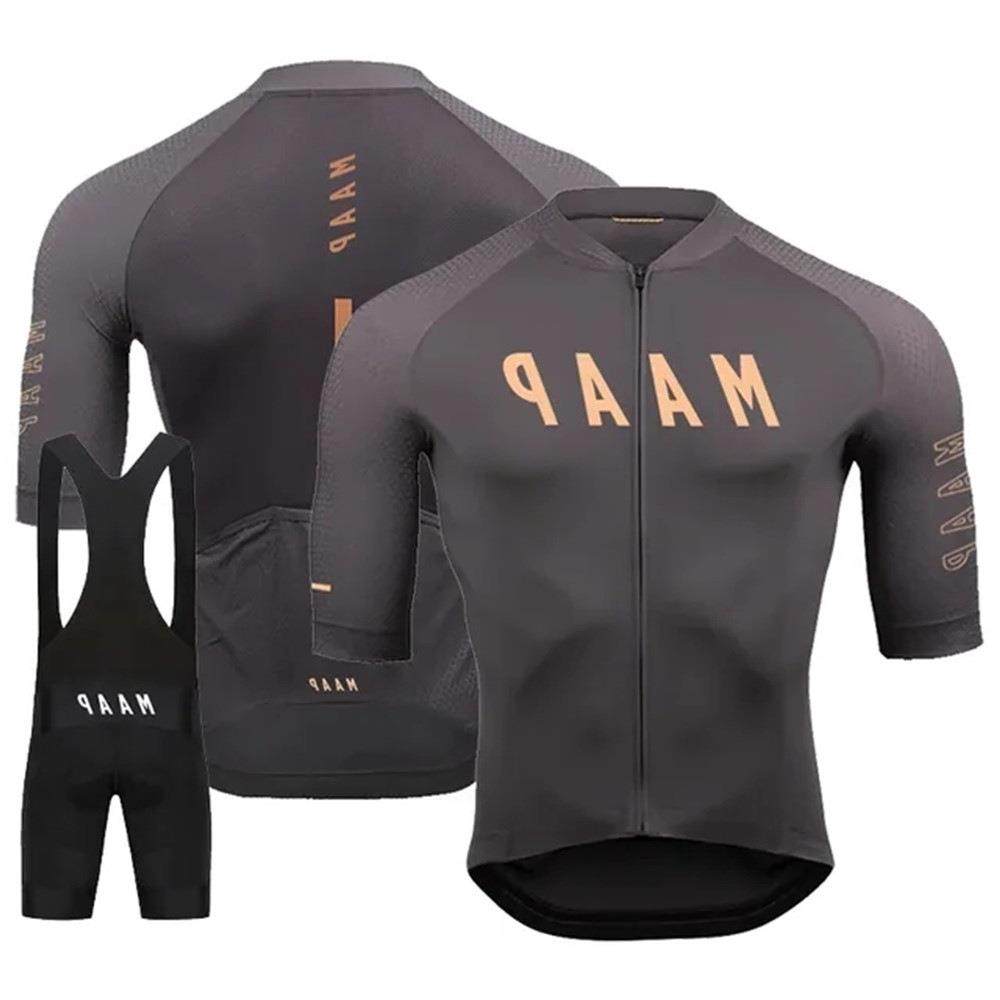 MAAP户外骑行套装跨境公路山地自行车骑行服夏季短袖背带裤