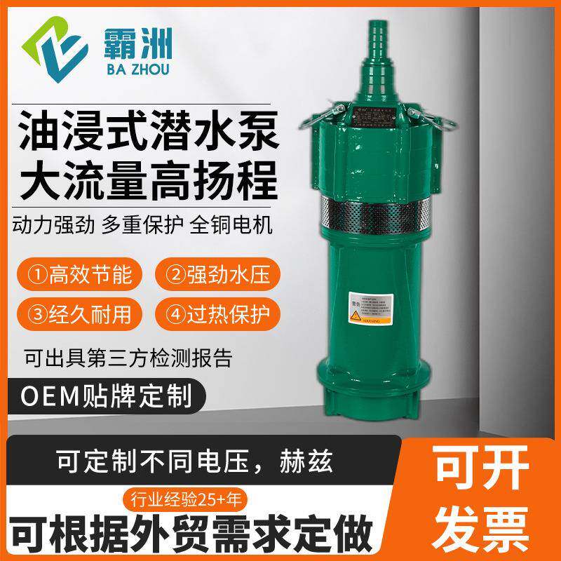 QD多级潜水泵家用220V高扬程小老鼠油浸泵380V农用灌溉水泵