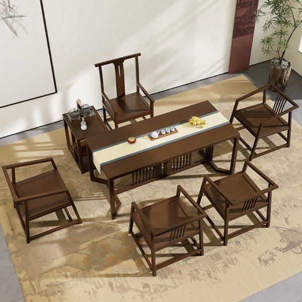 茶台实木一件起批茶桌椅 新中式全套商务茶几会议室1.8米组合荼桌,商业/办公家具,茶台/茶桌,淘宝优惠券,粉丝福利购,淘宝优惠卷
