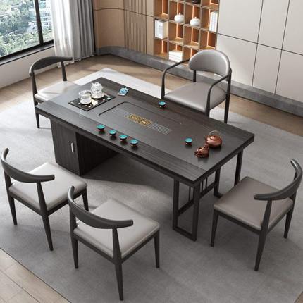 W7茶桌新中式家用小茶台公室一体全自动泡茶桌现简约茶桌椅组