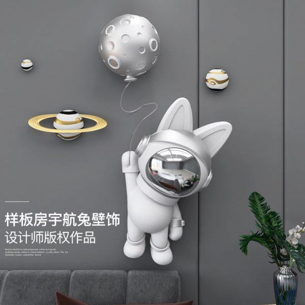 太空兔壁饰客厅墙面装饰挂件儿童墙挂饰轻奢餐厅卧室可爱房间布置,家居饰品,壁饰,淘宝优惠券,粉丝福利购,淘宝优惠卷