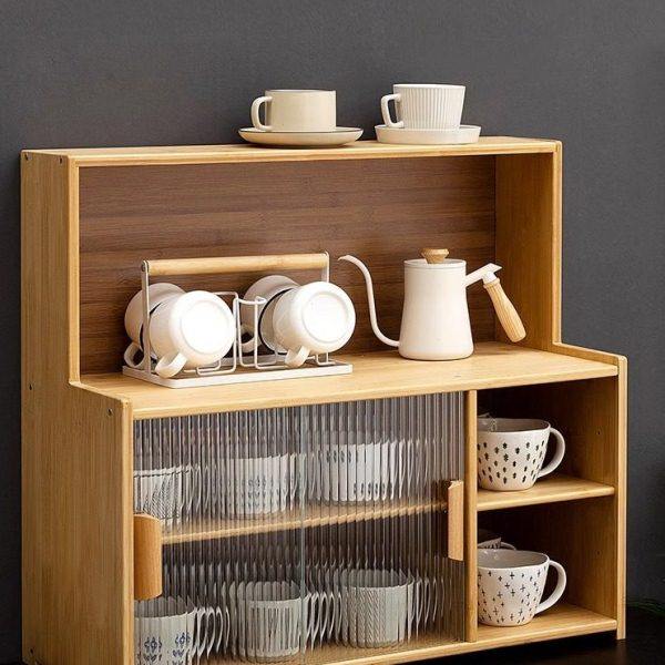 桌面收纳盒杯子收纳柜茶具展示柜子储物柜水杯置物架厨房餐具,收纳整理,包包收纳盒/箱,淘宝优惠券,粉丝福利购,淘宝优惠卷