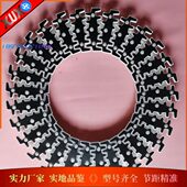 防滑钢3链板形链6链板塑料板3提升8瓶链柔性齿10夹 挡板顶3黑色