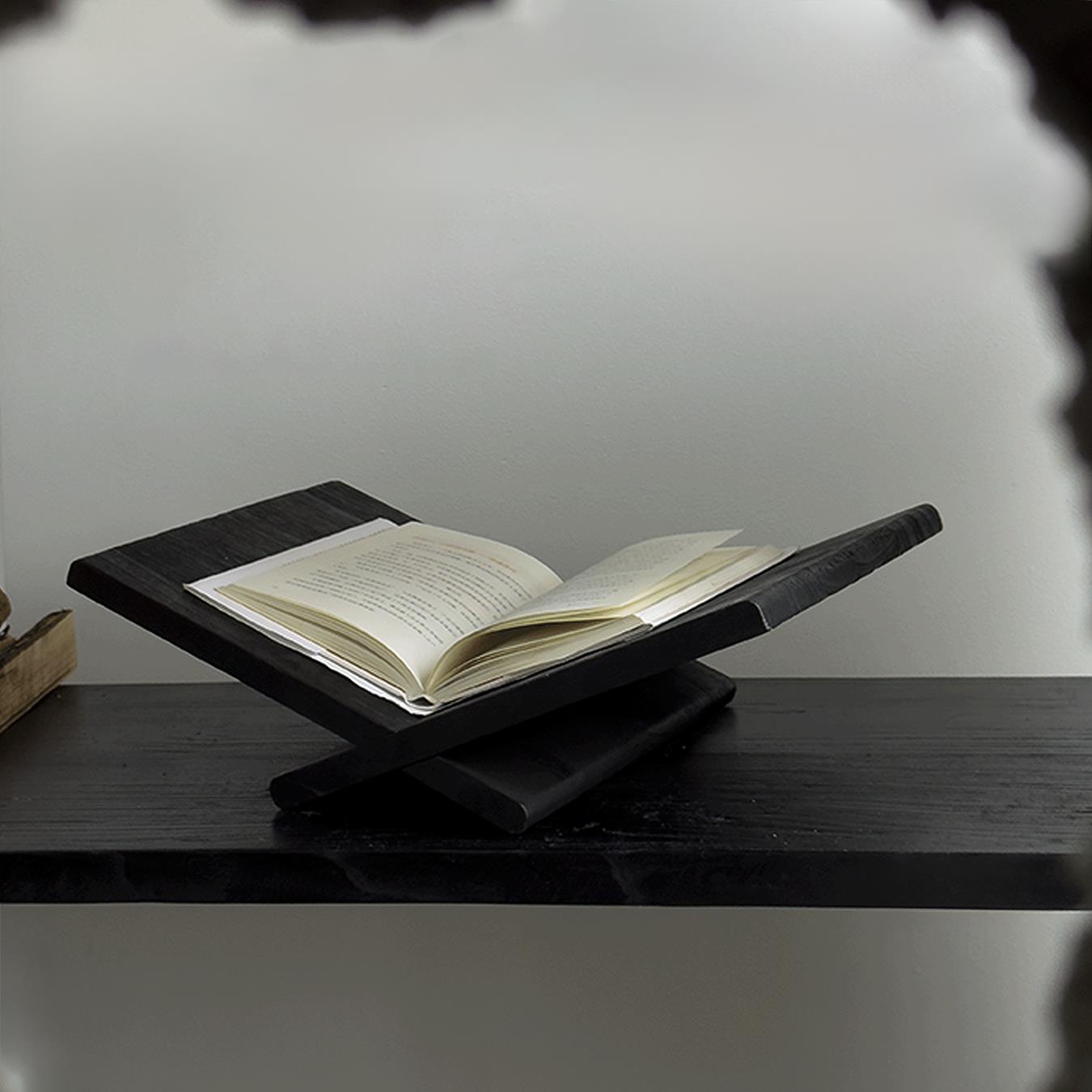 侘寂风书架桌面置物架实木书架杂志架民宿样板间书房摆件装饰品