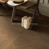 小火柴 法式 凡尔赛木纹砖客厅胡桃木地板砖中古南洋风瓷砖地砖800