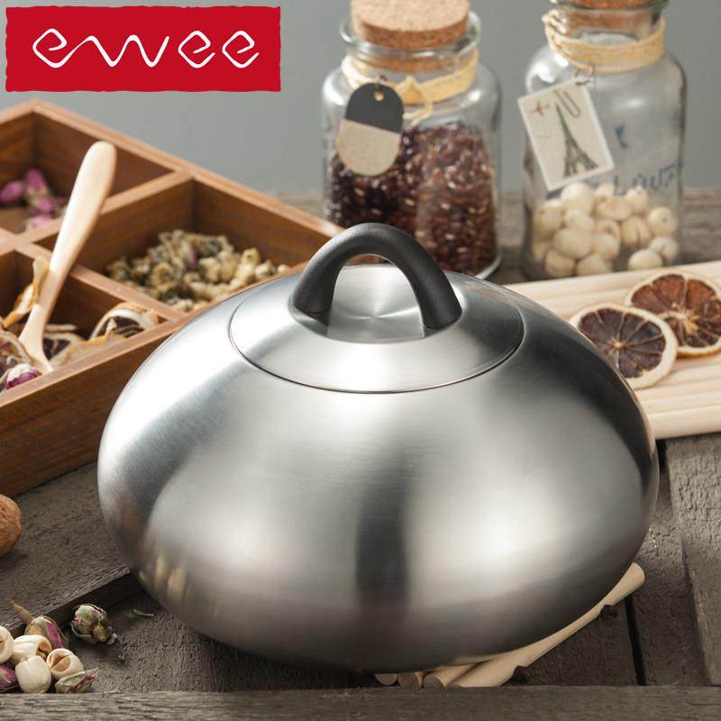 德国ewee 不锈钢储藏罐 塑料五谷杂粮储物罐面条收纳零食盒密封罐