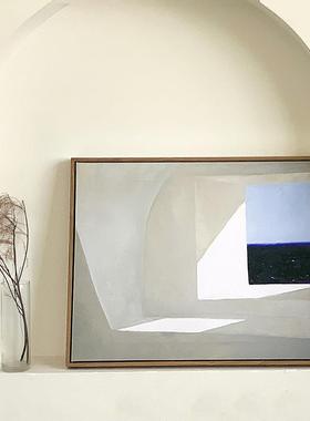 none art现代简约小众客厅卧室电表箱北欧ins色块抽象装饰画挂画