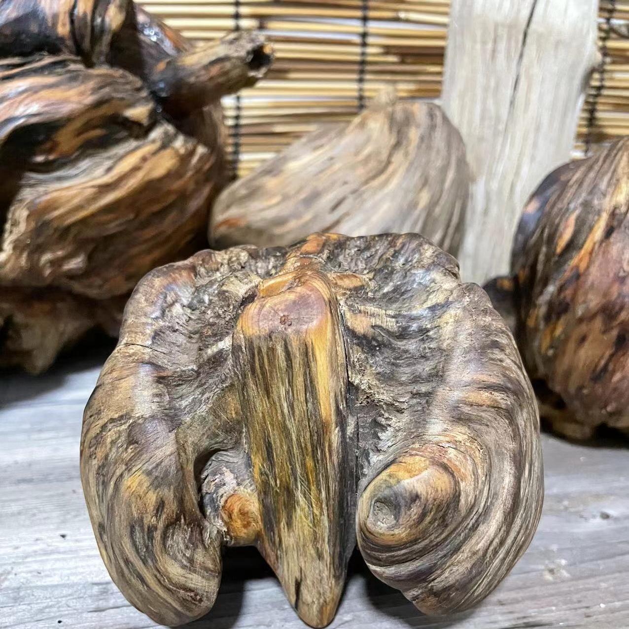 自然风化枯木茶台办公桌摆件 一物一拍