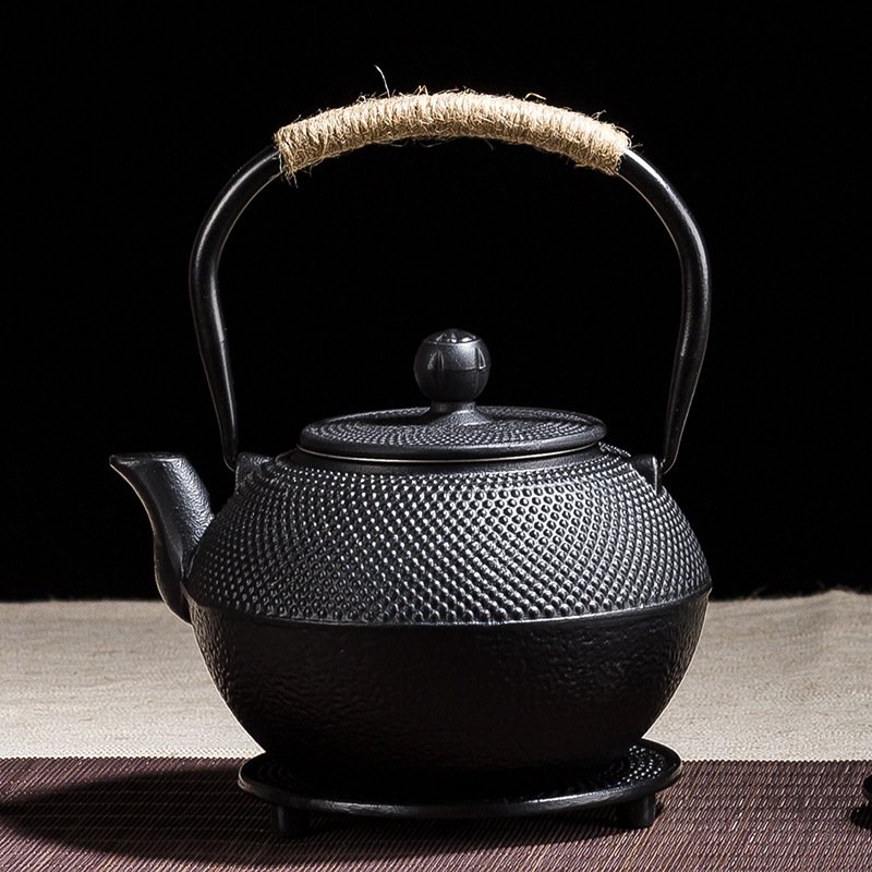 围炉煮茶日式铁壶茶壶铸铁壶生铁壶烧水壶泡茶家用电陶炉茶具套装