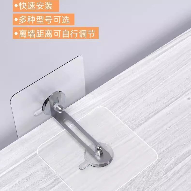 隔板连接器衣橱柜书架家具电视机防倾倒固定神器配件免打孔层板拖