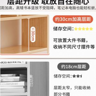 书架桌面置物架学生家用书桌上多层收纳卧室架子简易小型公书柜