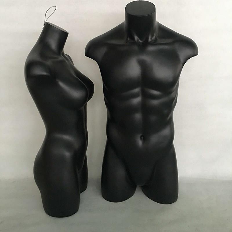 男女半身模特道具二分之一男女台模模特道具半身展示架子服装店