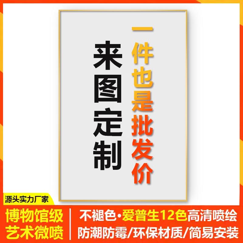 挂画定制来图定做装饰画有框画旅行照成长照片打印书画高端订做