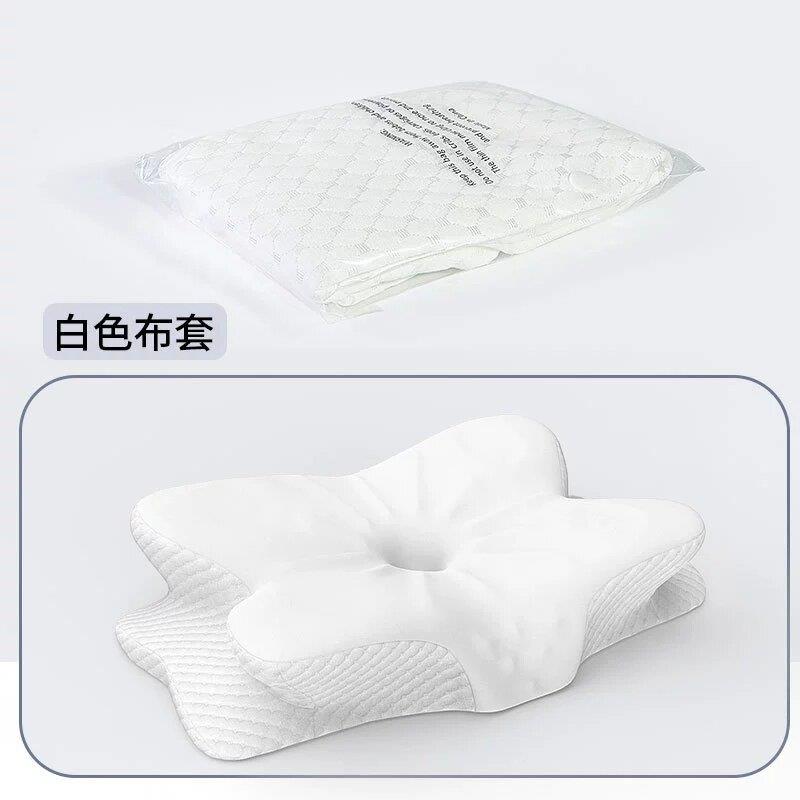 蝴蝶枕套零压记忆深睡护颈释压侧睡专用枕套护颈椎助睡眠蝶形枕套