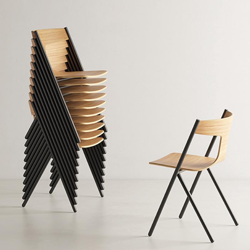 ALTACOM 意式极简餐椅北欧设计师创意餐厅洽谈层叠省空间家用椅子