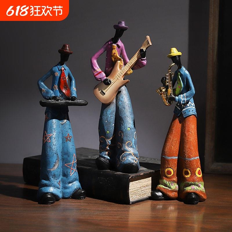 酒装饰品柜复古摆件高级感小众欧式家居客厅玄关书柜摆设现代轻奢