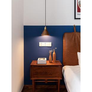 卧室床边小吊灯黑胡桃床边黄铜入口木原木风格 酒吧台灯灯豪华餐厅