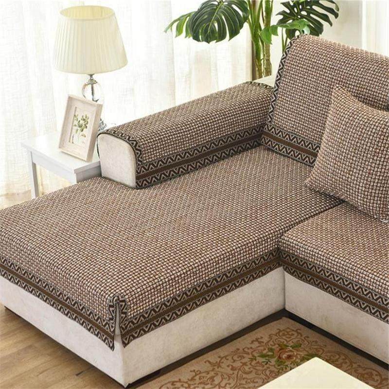 棉麻中式皮防滑沙发垫冬季座垫轻奢风四季通用简约现代沙发套罩,居家布艺,沙发垫,淘宝优惠券,粉丝福利购,淘宝优惠卷