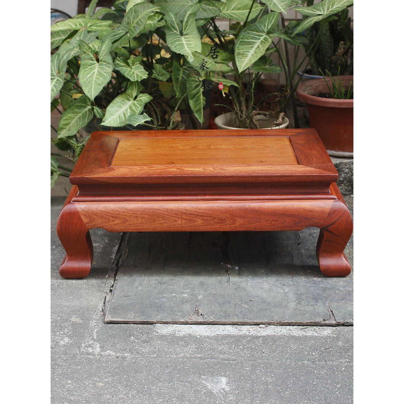 炕桌炕几缅甸花梨木罗汉床沙发脚踏茶几桌中式家具飘窗榻榻米底座