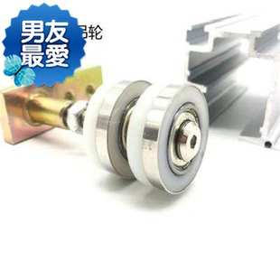 45加重万向轮移动酒店商用隔断屏风活动推拉移门吊轮折j叠门配件