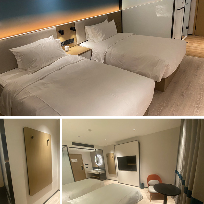 酒店家具定制标间全套床靠单身公寓翻新客房组合成套宾馆用双人床