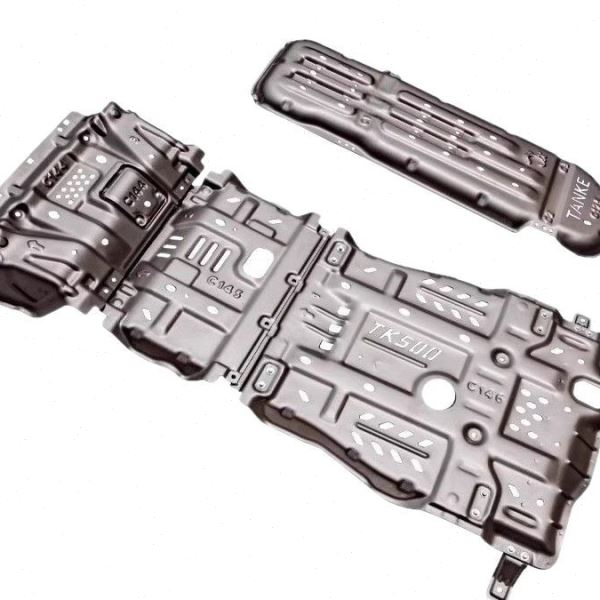 坦克500hi4t/hi4z底盘下护板装甲改装5MM镁铝合金发动机油箱配件