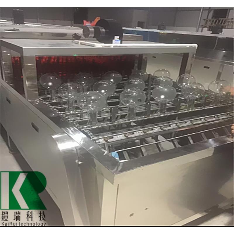 东莞铠瑞KR-068THF玻璃制品照明灯泡通过式全自动清洗机